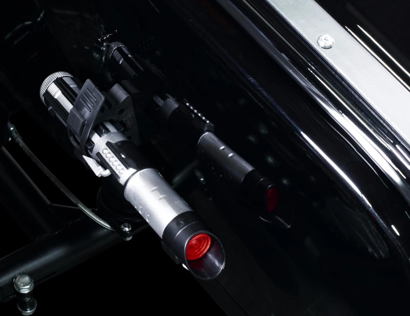A 3-foot, expandable light saber comes standard with the limited edition Ural Dark Force