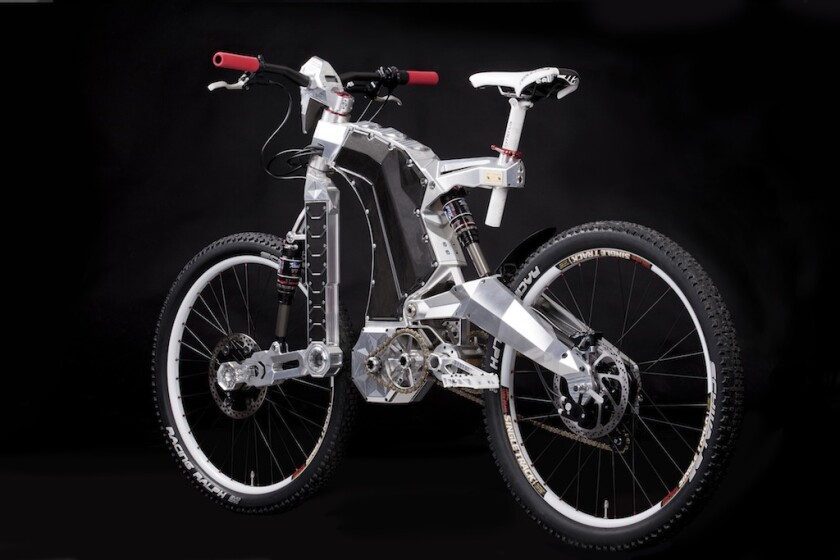 The Terminus Biceps edition with a strange-looking, one-of-a-kind, single-arm suspension system at the front