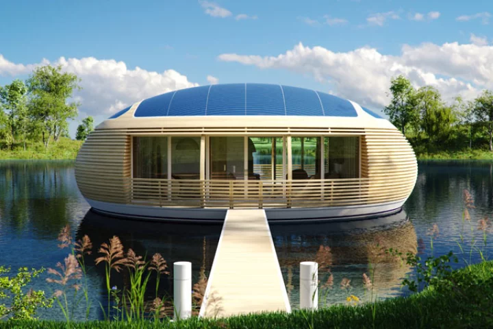Giancarlo Zema has designed an eco-friendly floating home (Image: Giancarlo Zema Design Group)