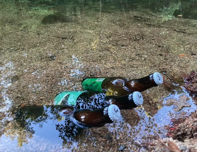 With the weight off your back, you might be inclined to bring along some luxuries ... like beers cooled via mountain stream