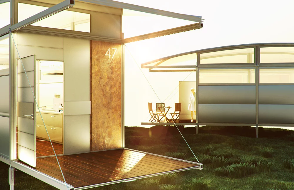 The outdoor area offers inhabitants the chance to enjoy some extra space without feeling trapped indoors