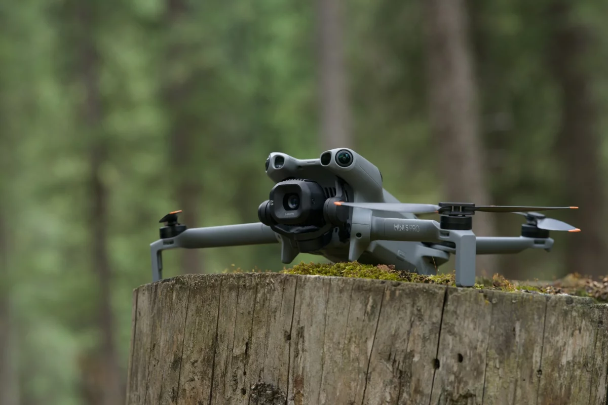 The Mini 5 Pro ready for takeoff
