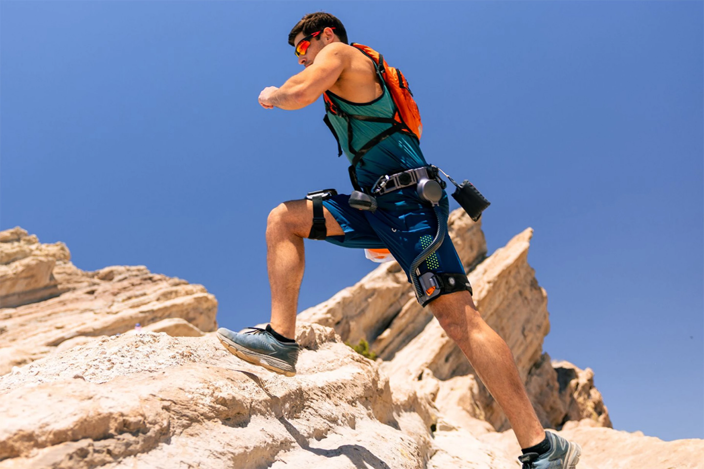 Modular exoskeletons enhance hiking and outdoor activities