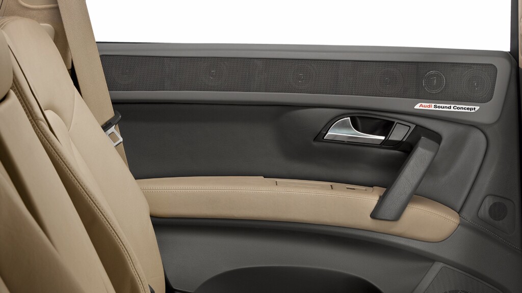 Location of speakers in the door trim