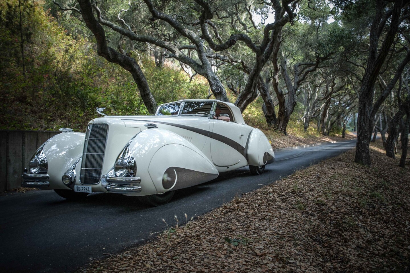 Winner of the Gwenn Graham Most Elegant Convertible Award, plus First in Class C1 (American Classic Open) was this 1937 Cadillac Series 90 Hartmann Cabriolet, owned by Jim Patterson/The Patterson Collection, Louisville, Kentucky