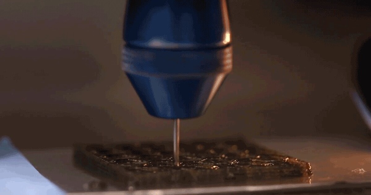 Rotational 3D printing spins out stronger structures