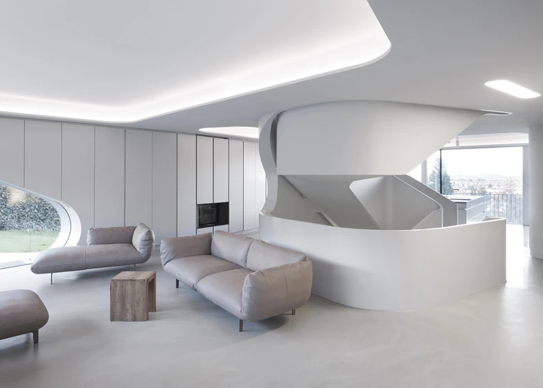 The main living space in the OLS House