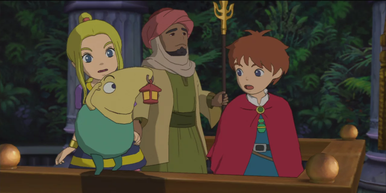 Ni no Kuni's visuals could almost pass for a hand-drawn film