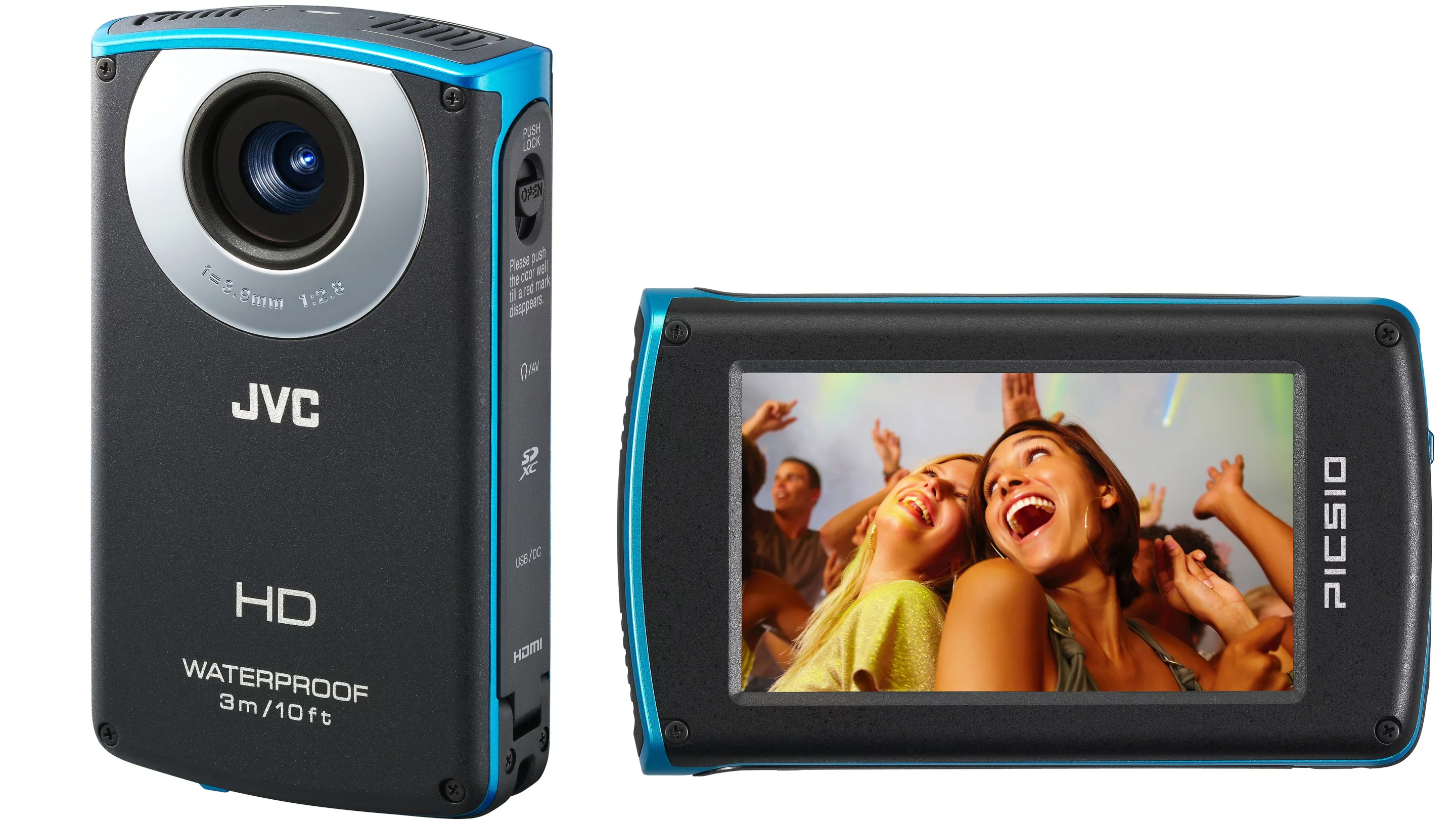 JVC's new Picsio GC-WP10 is IPX8 certified waterproof and records up to 1080p high def video at 30fps