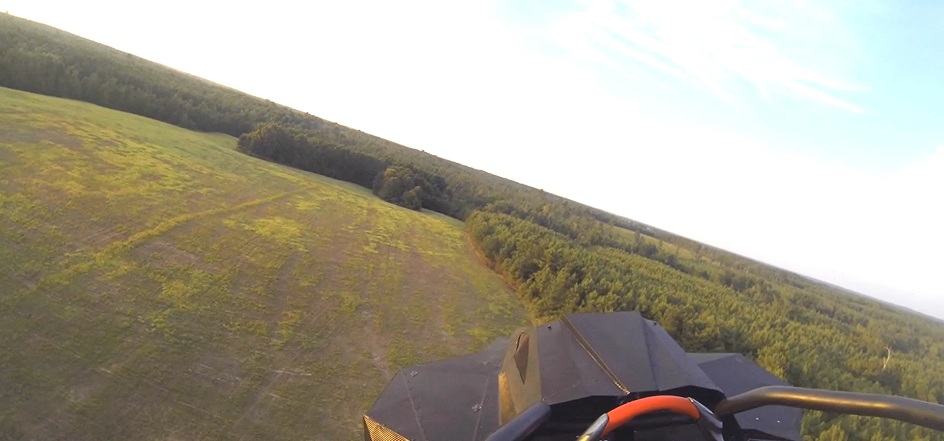 In the air