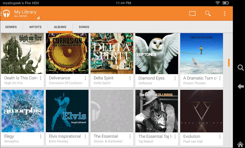 Running the official Google Music app on Kindle Fire HD and HDX