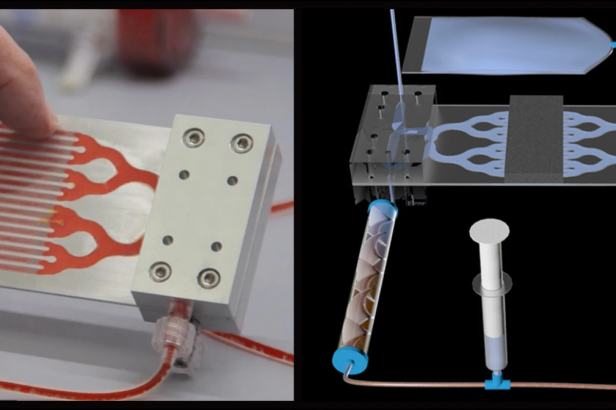 The prototype biospleen and components (Image: DARPA)