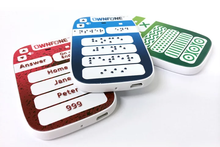 UK-based OwnFone has released a 3D-printed mobile phone with braille buttons
