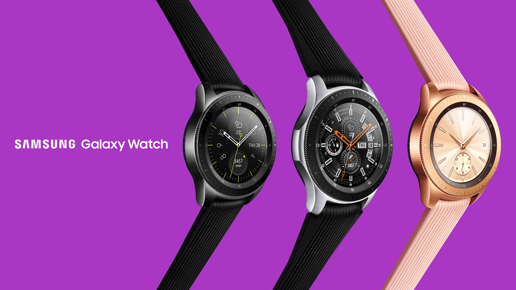 The Galaxy Watch is Samsung's newest wearable, available in two sizes