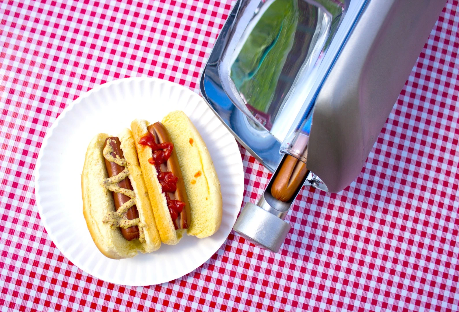 GoSun says those two dogs cook up in about 10 minutes