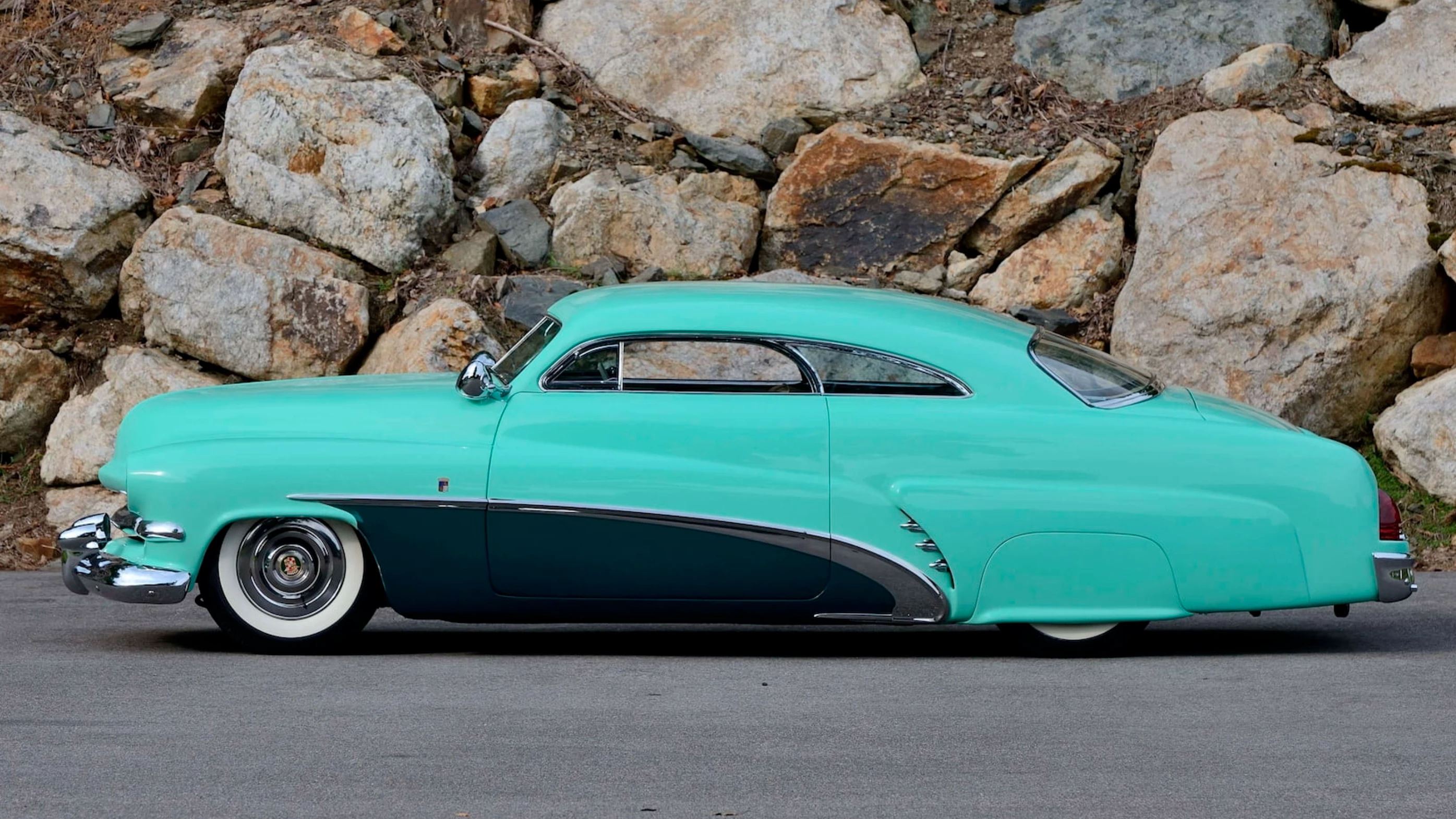 This 1951 Hirohata Mercury Custom sold for $2,145,000 at Mecum's 2022 Kissimmee sale on 15 January 2022