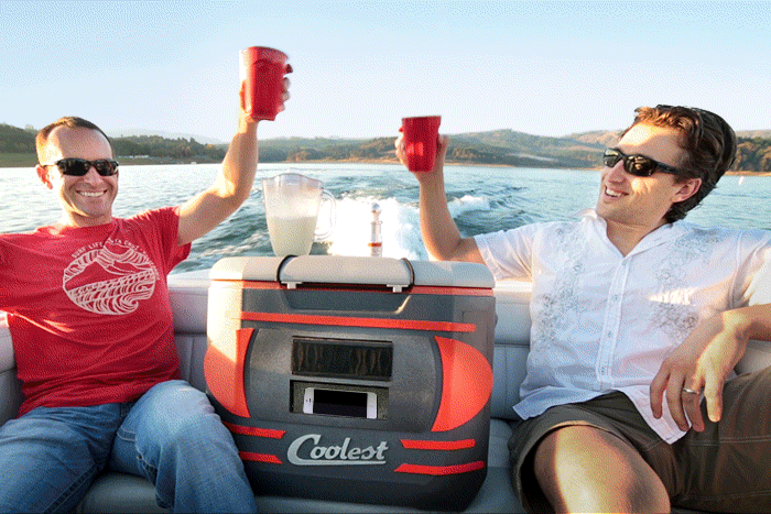 The Coolest is an audio system, cooler and blender in one