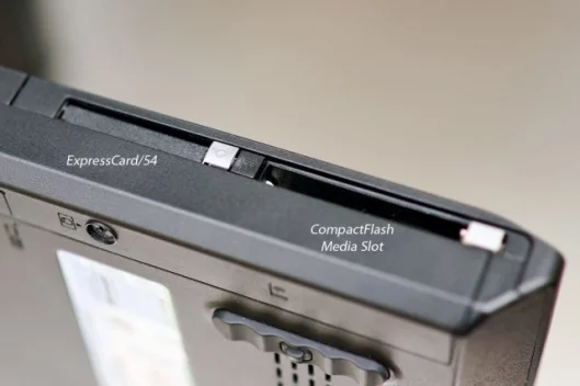 ThinkPad W700ds left side card slots