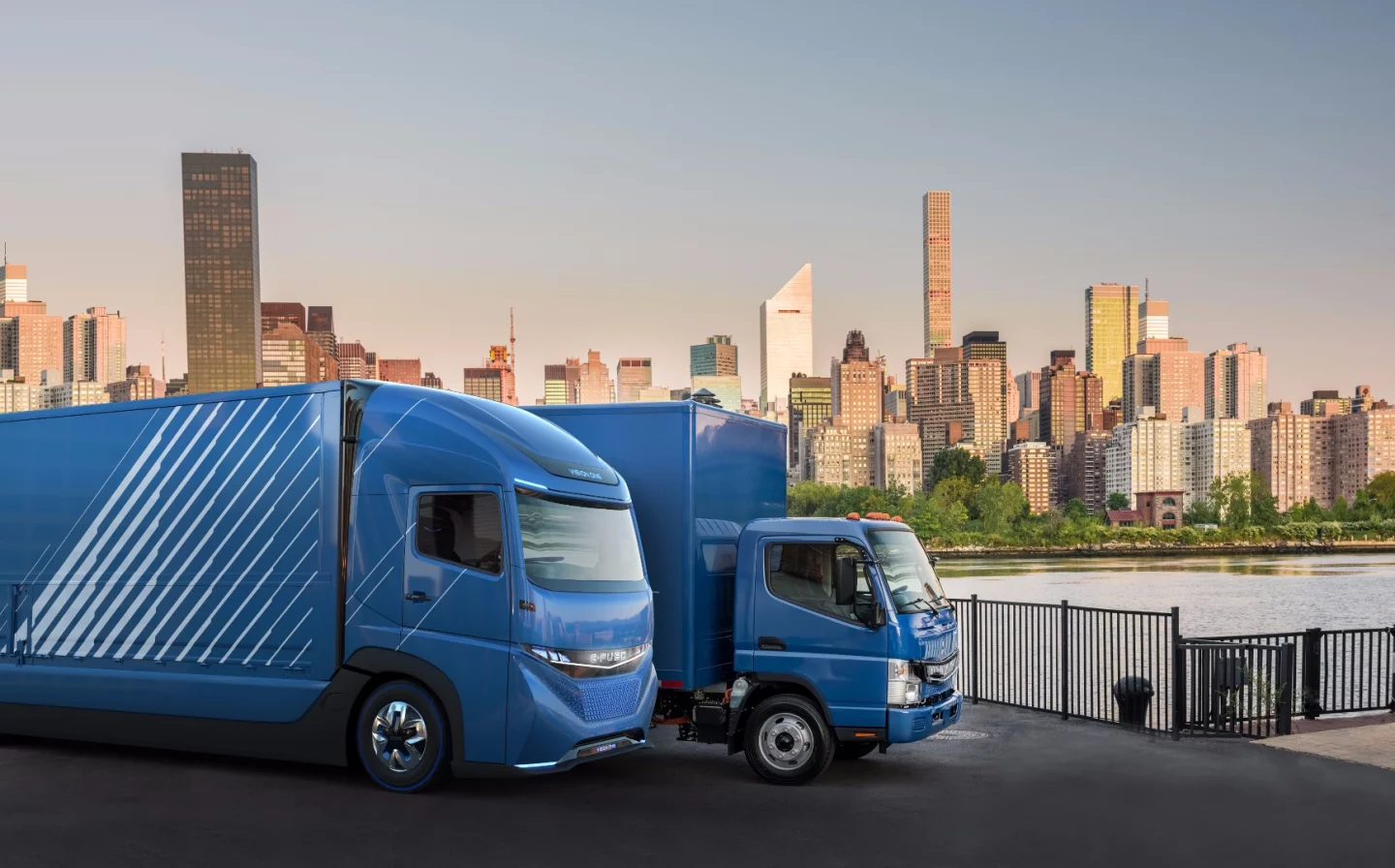 The E-Fuso Vision One sits alongside the eCanter truck, which launched in 2017