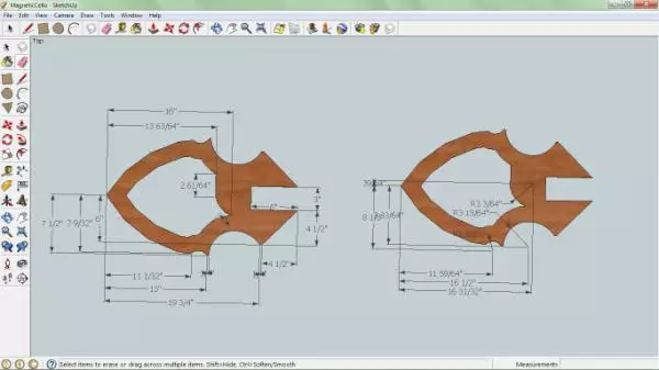 Designing the templates for V.6 of the Magnetic Cello