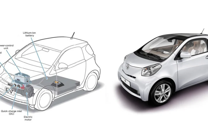 The layout of the new iQ EV