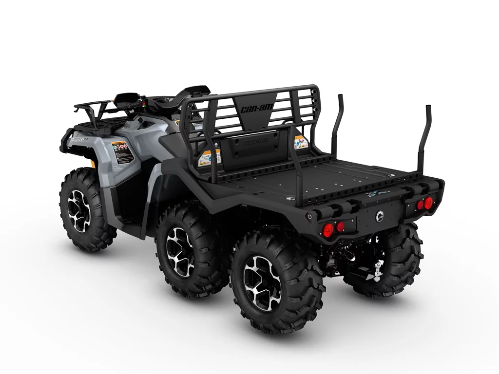 The modular bed can be equipped with various components, such as log bars