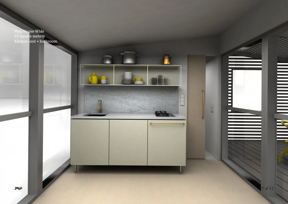 A view of the Mini House 2.0 kitchen (Image: Jonas Wagell)
