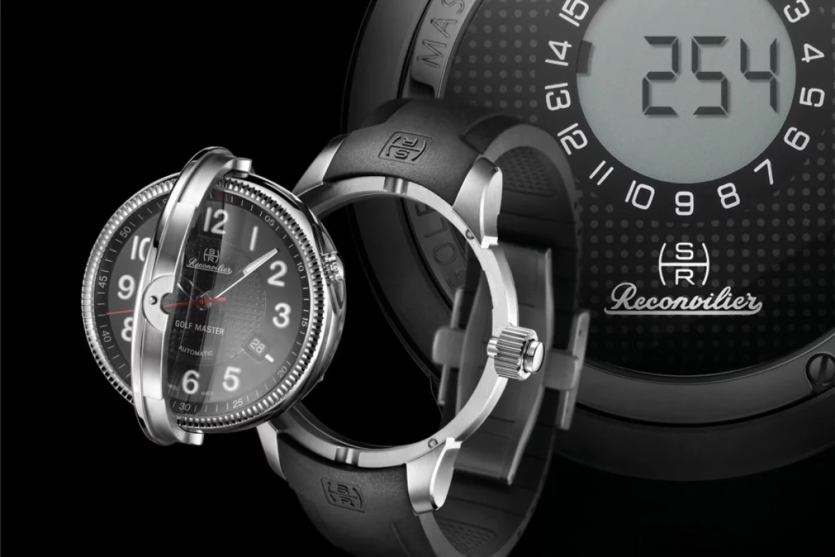 Reconvilier Hercules Golf Master ... a watch on one side and distance gauge on the other
