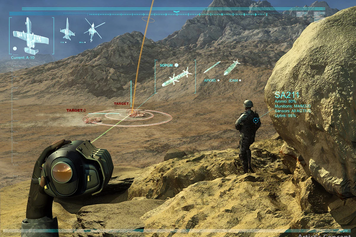 Atrist's concept of a PCAS heads-up display