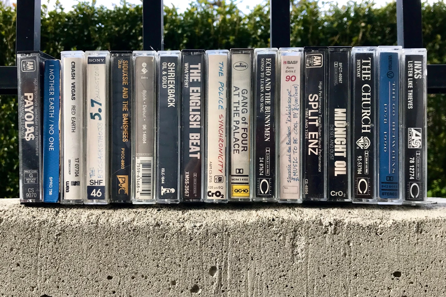 A few selections from the author's own cassette collection