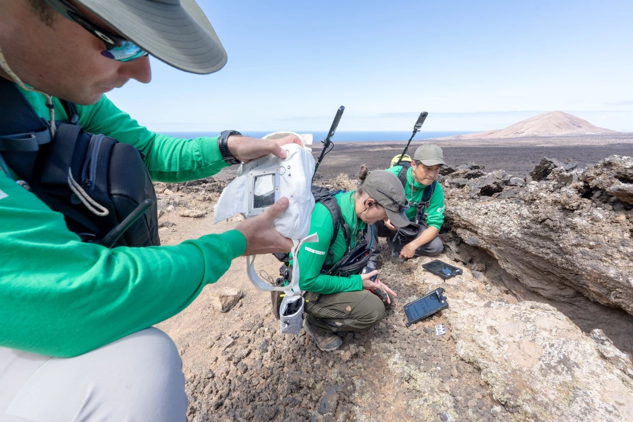 Thomas Pesquet records field exploration in Lanzarote