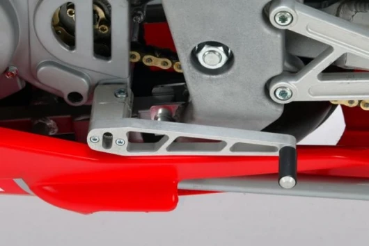 Similarly, there's no need for a gear pedal either - the electric bikes don't have a gearbox