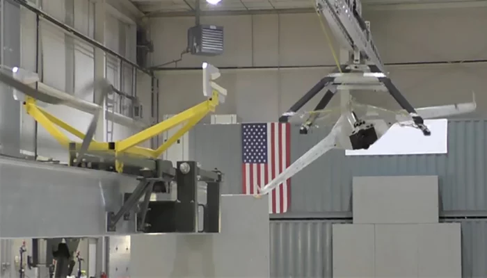 The SideArm can launch and retrieve 1,100-pound drones over short distances