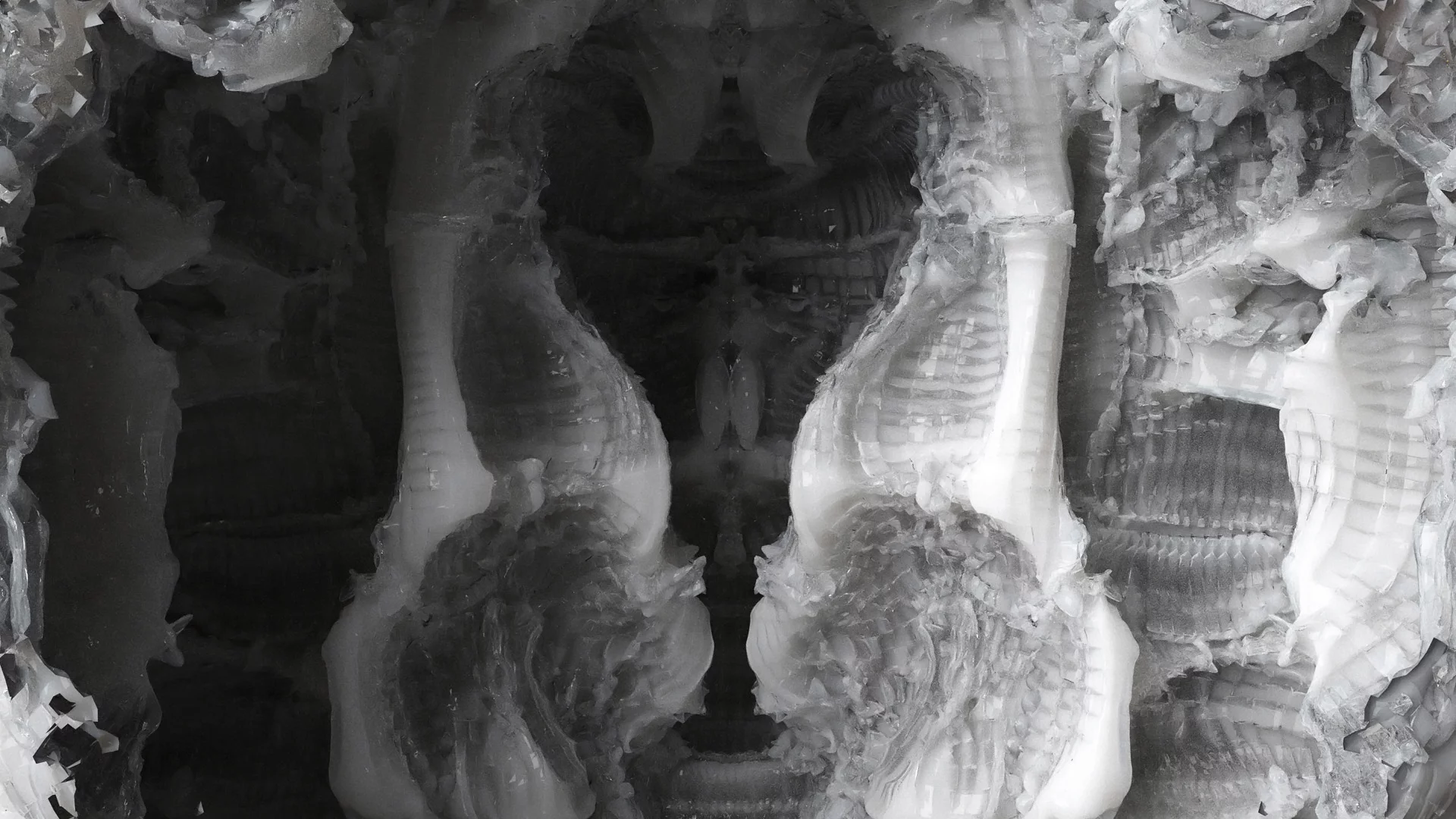 Rendering the organic looking design (Photo: Hansmeyer / Dillenburger)