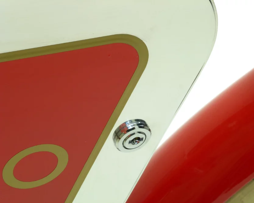 The battery case locks for security