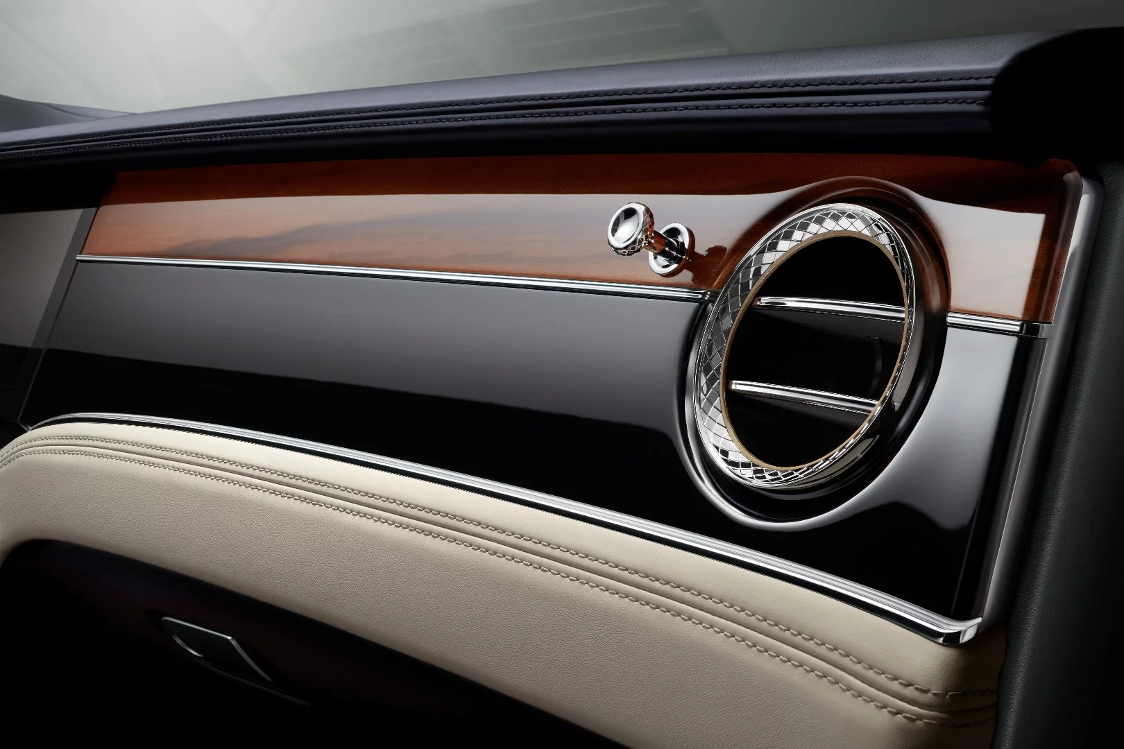 Circular air vents are a Bentley design staple