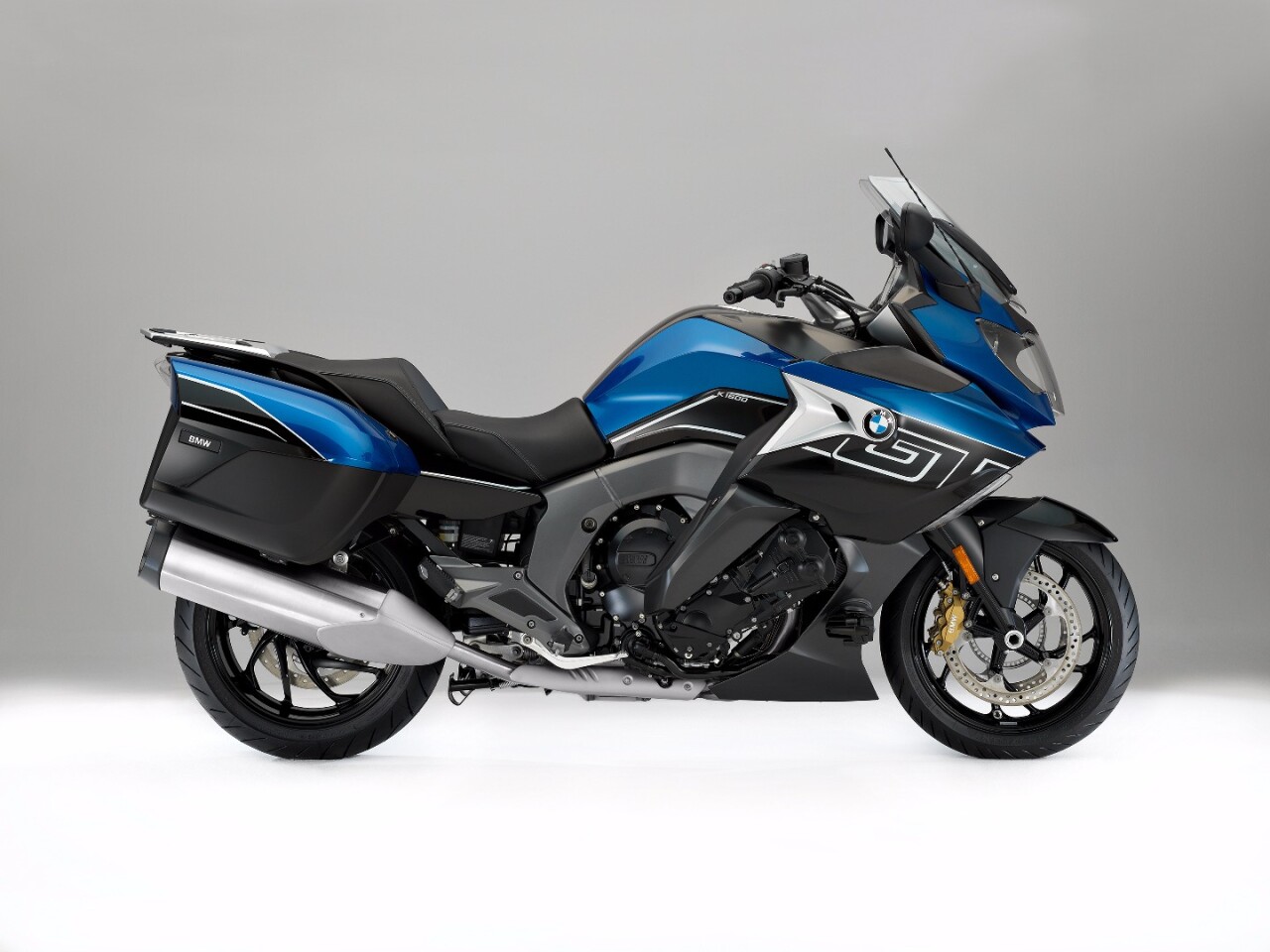 The 2017 BMW K 1600 GT in Lupine Blue/Blackstorm color