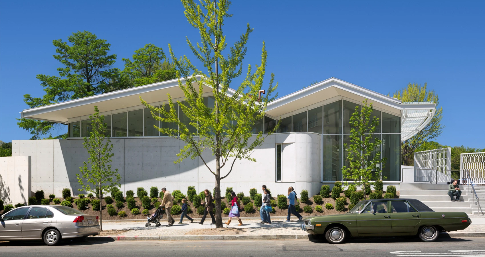 The new Brooklyn Botanical Garden's Visitor Center street entrance