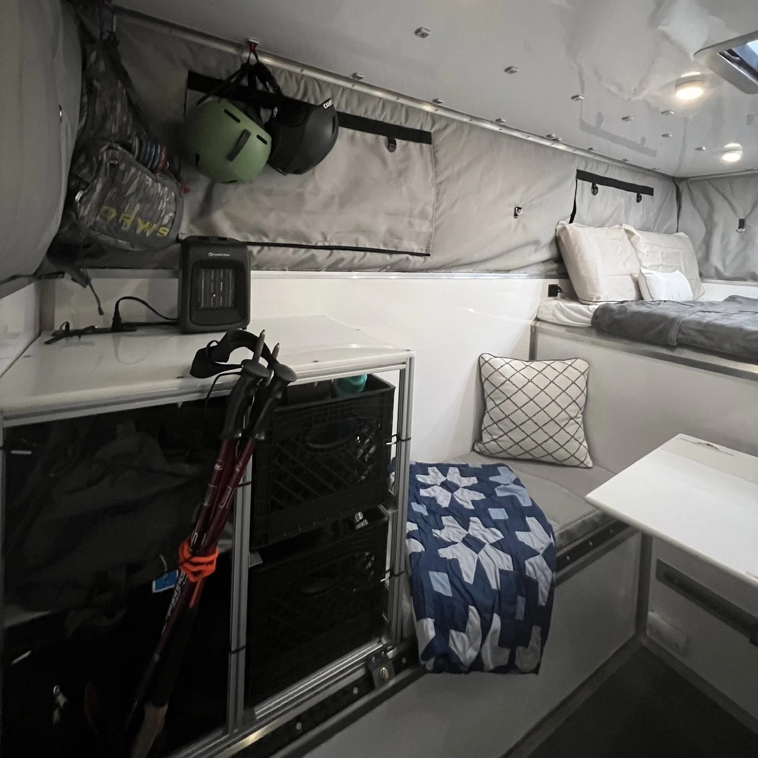 Stealth camper ready for ski season