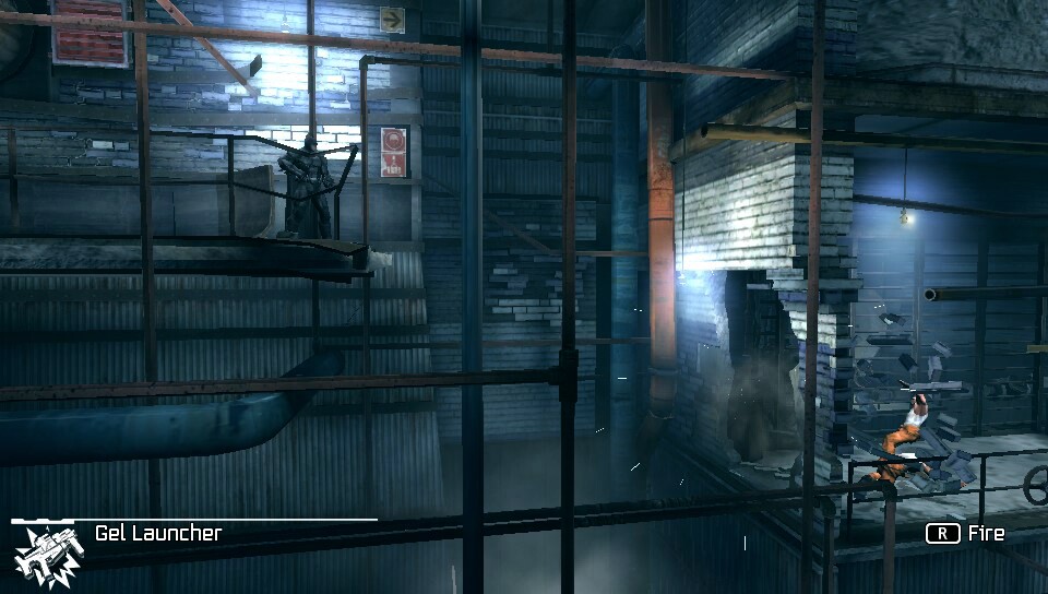 Arkham Origins Blackgate replaces a 3D environment with a Metroid-like 2D side-scrolling world