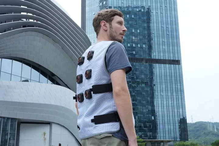 When it gets hot and sticky, the Koojack vest cools in seconds