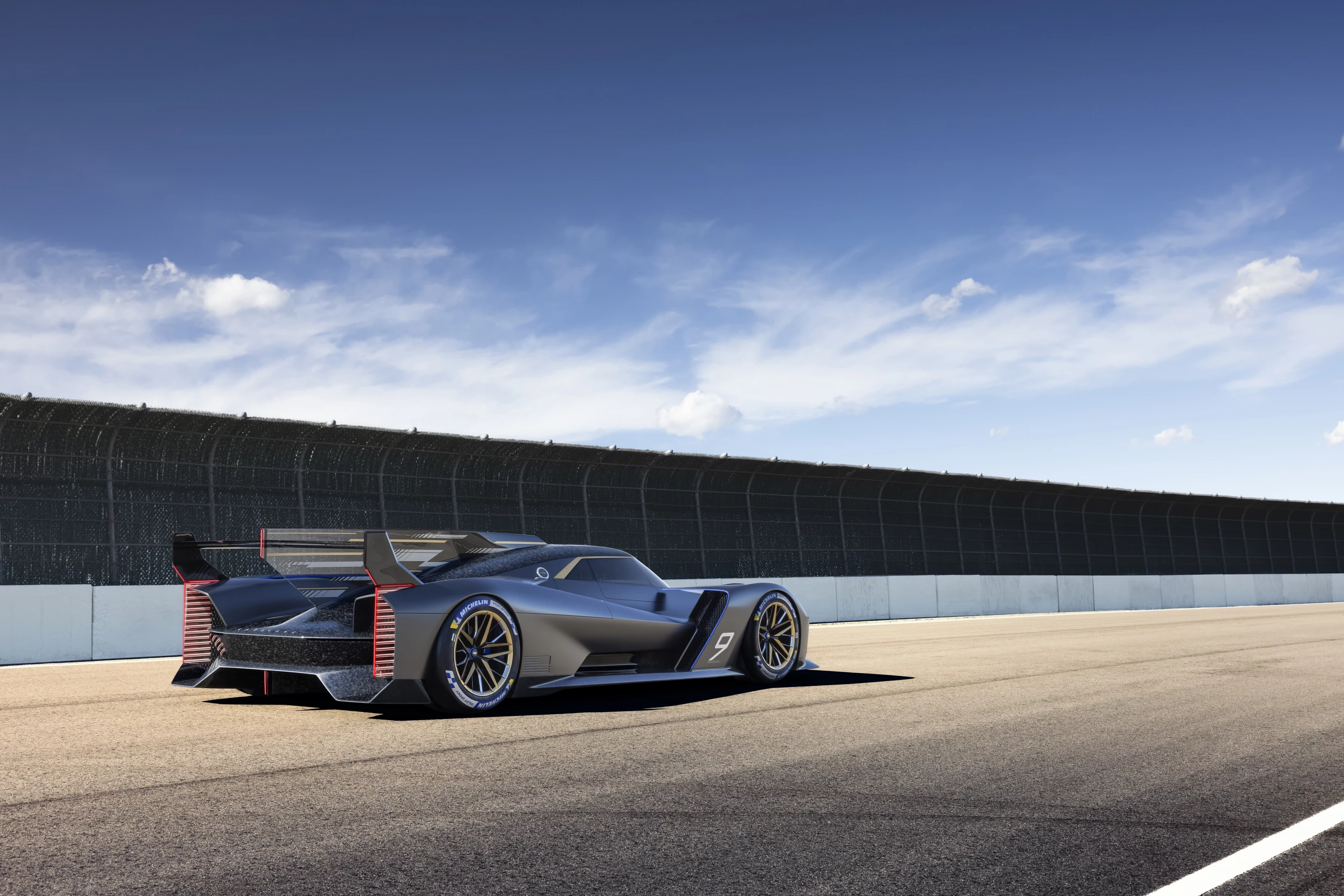The tall taillight blades, fin and wing give the Project GTP a very dramatic and distinctive rear-end
