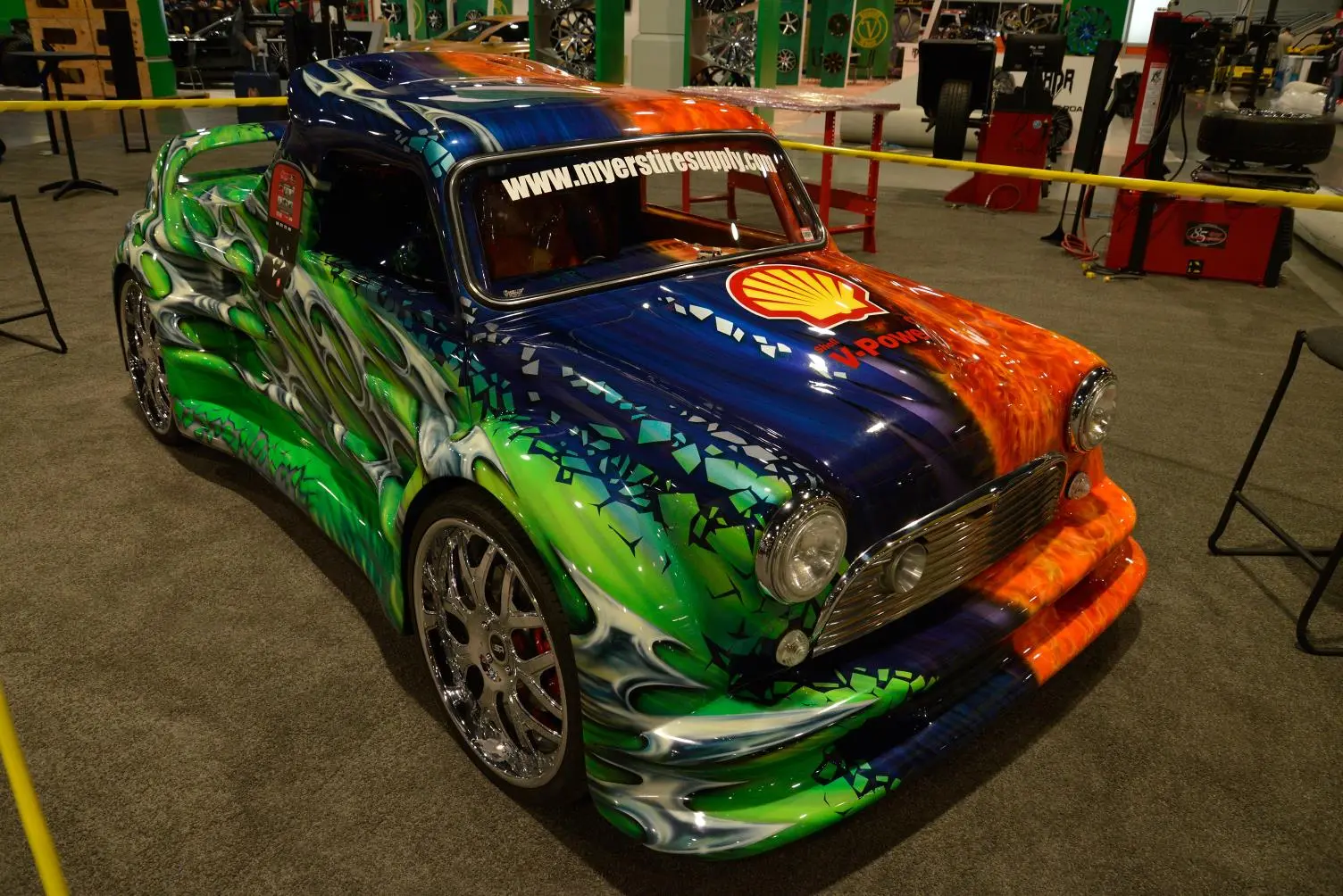 Some loud but pretty paintwork on show