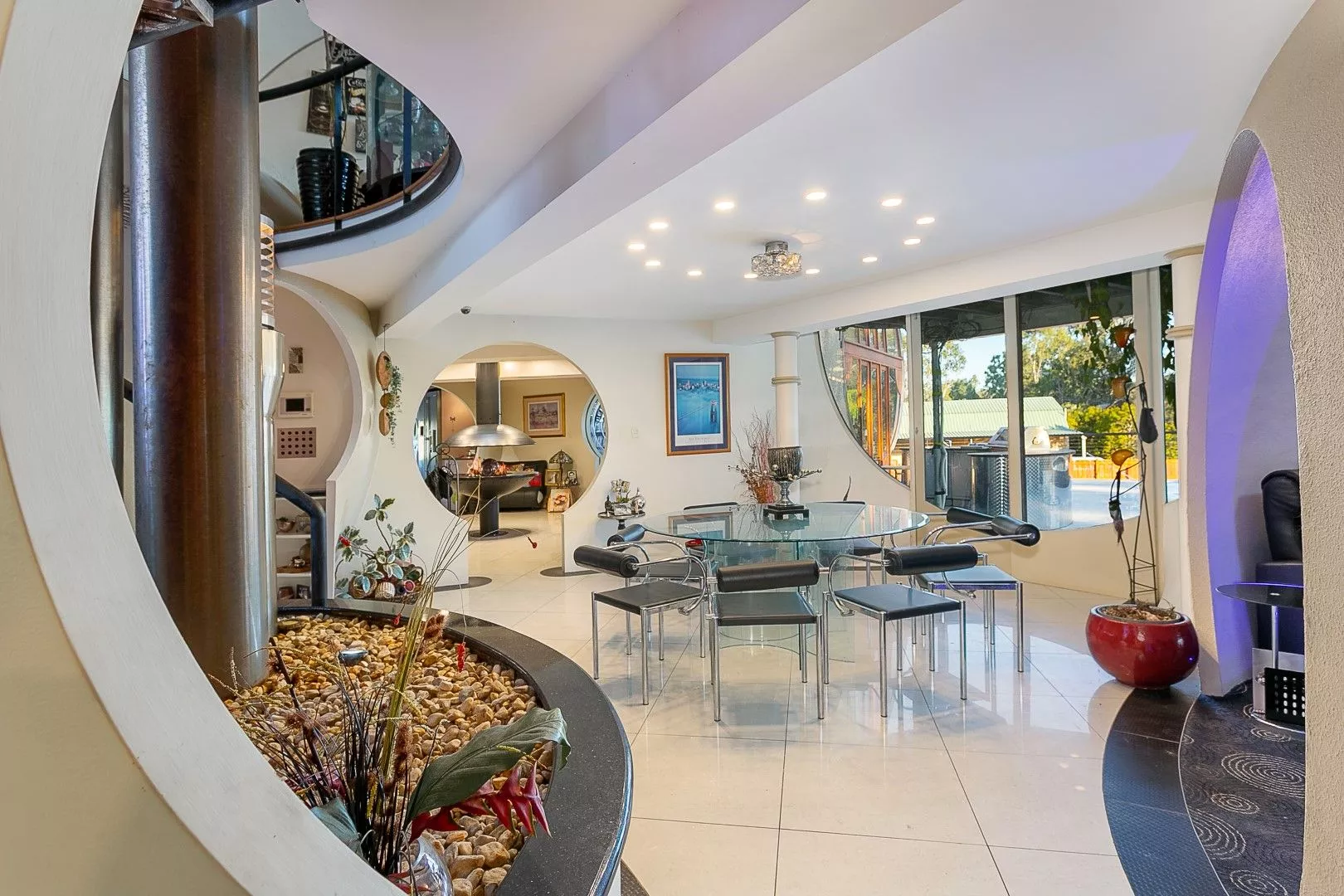 A quirky dining room