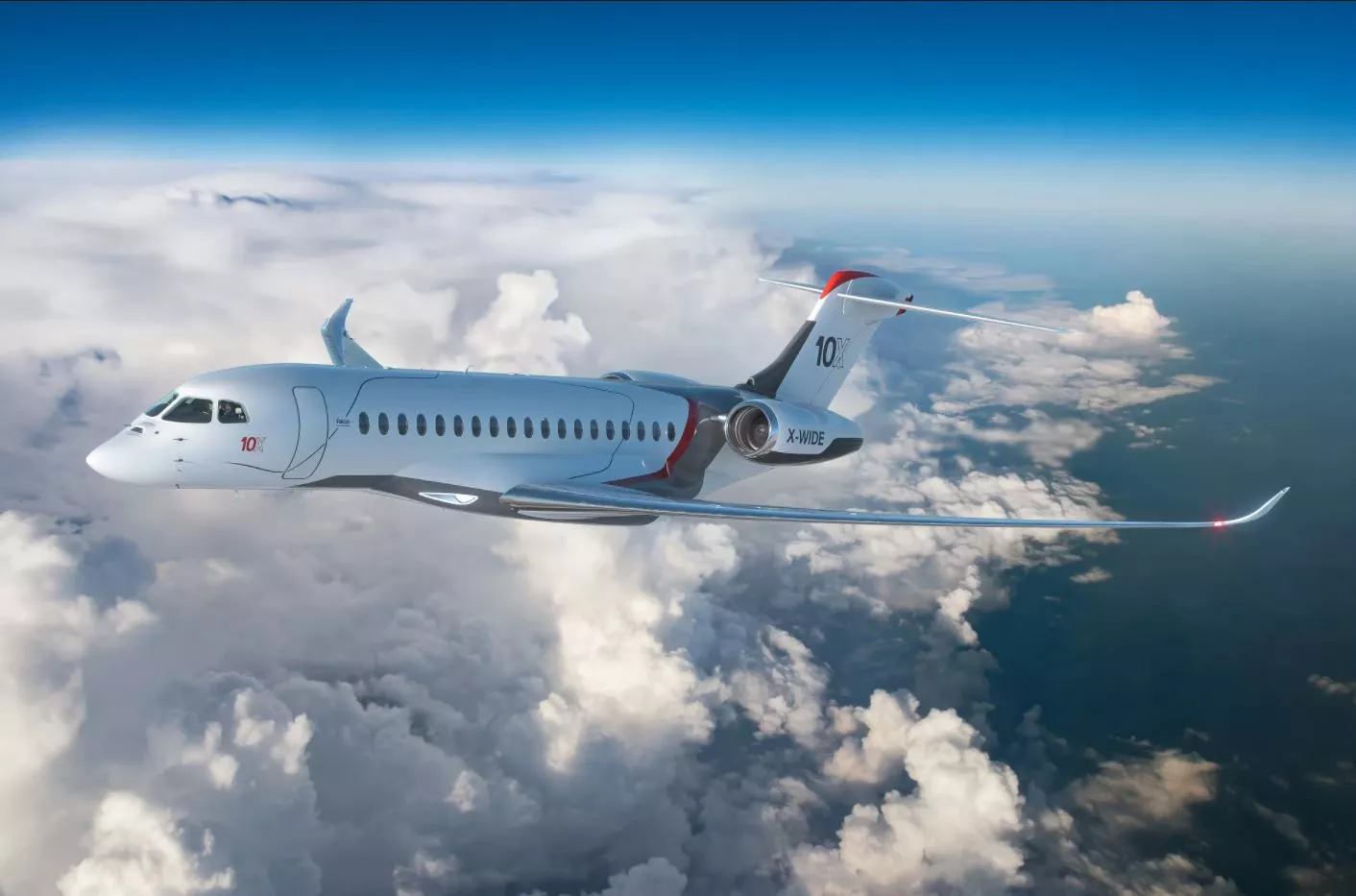 Artist's rendering of the Dassault Falcon 10X