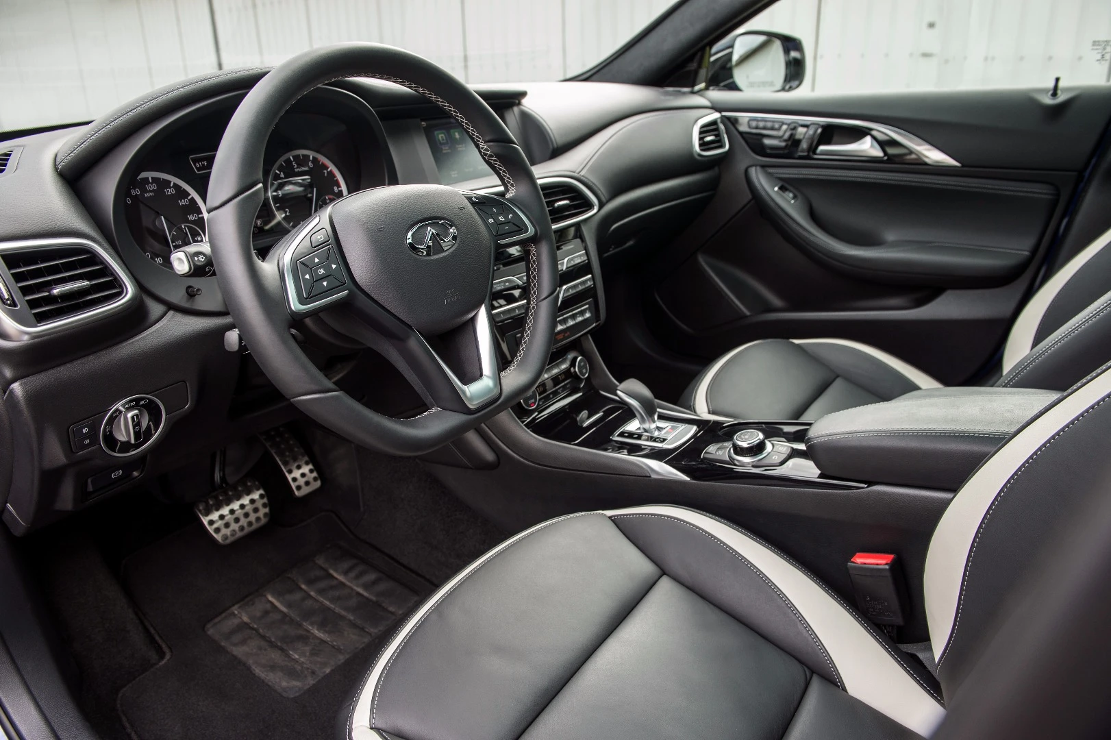 Seating up front in the 2018 QX30 is good with plenty of adjustment and enough headroom, legroom, and shoulder room to make most people feel accommodated