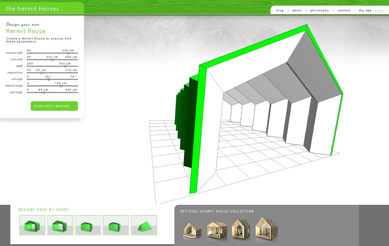 The home’s building system utilizes a “folding structure” which means the final building is strong enough to be constructed with lightweight materials