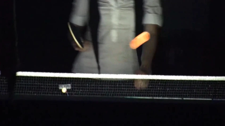 The overall effect is striking, with the surface of the table effectively becoming a giant display (Video still: videogram)