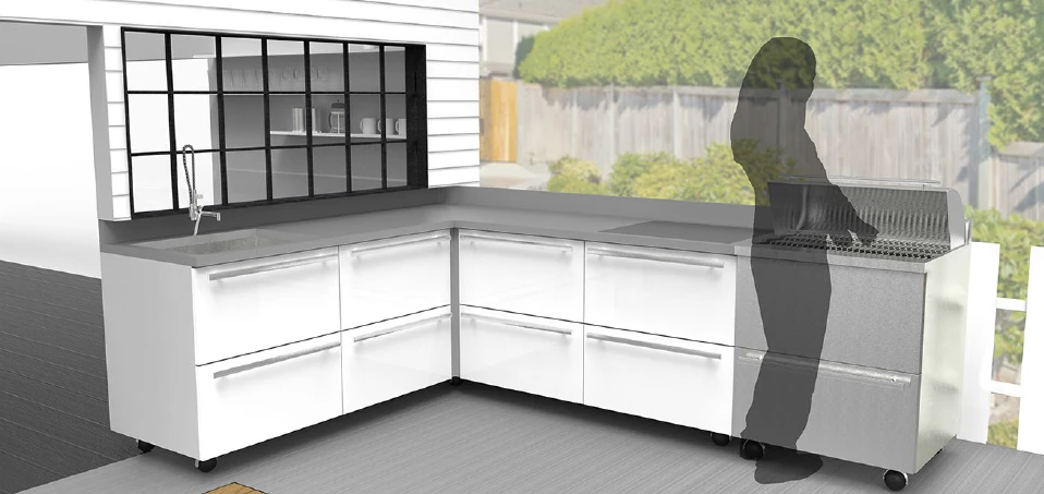Swing-out kitchen of 2025