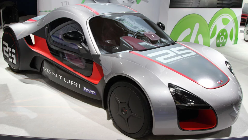 Venturi's Volage concept electric sportscar that features the Michelin Active Wheel System